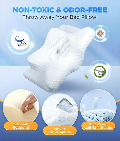 CozyRest® Memory Foam Neck Pillow (1)